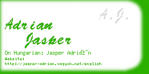 adrian jasper business card